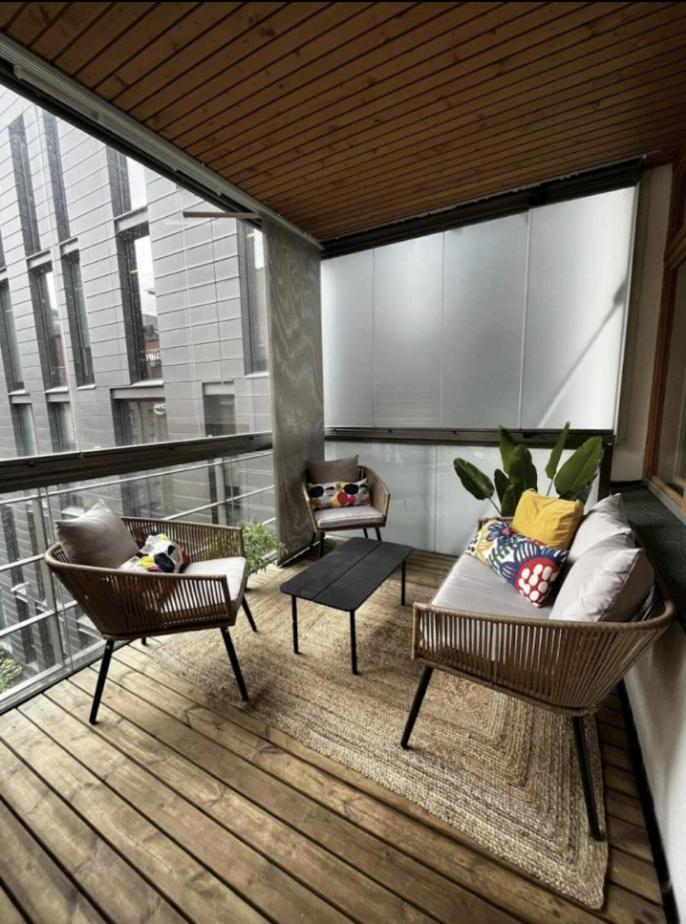2Ndhomes Stylish 1Br Home With Balcony And Sauna In Kamppi Center Helsingfors Exteriör bild